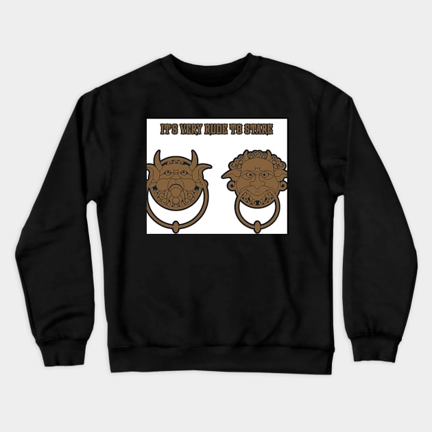 were just the knockers Crewneck Sweatshirt by Dominobunnie